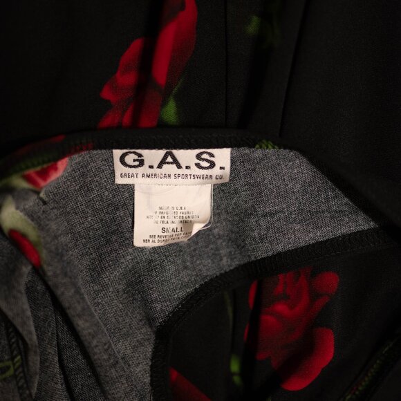 Vintage G.A.S. Rose Print Mini Dress – Made in USA – Size Small - Picture 3 of 3